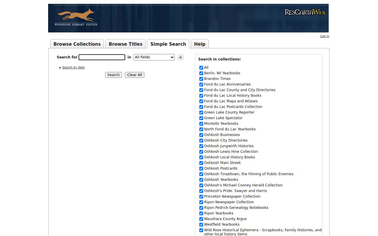 Fond du Lac city directory digital archive search